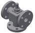 1 1/2" Stainless Steel Model EM Valve with Class 300 Ends and Lever Override